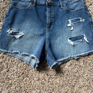 Abercrombie kids Distressed Denim Shorts
